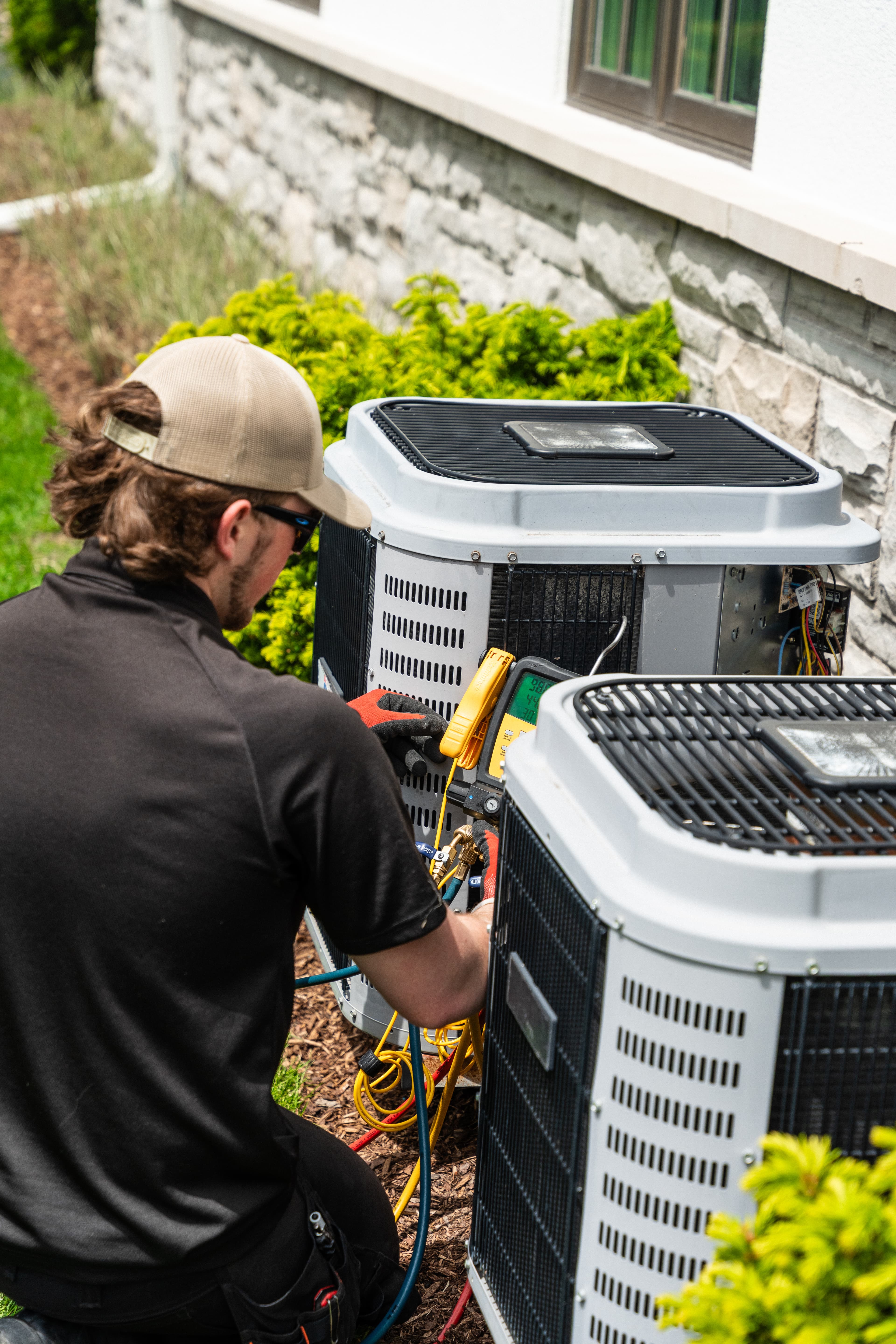 Digital marketing analytics dashboard showing HVAC business growth